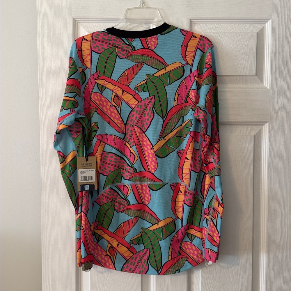 chubbies Bright Tropical Print shirt in Aqua, Pink & Green size M brand new - Picture 5 of 8